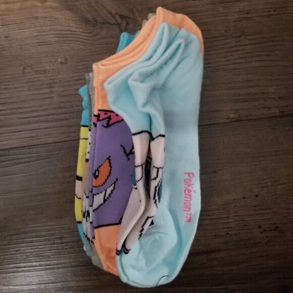 Pokemon 5 pack no show socks - Picture 5 of 7